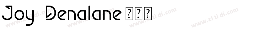 Joy Denalane字体转换